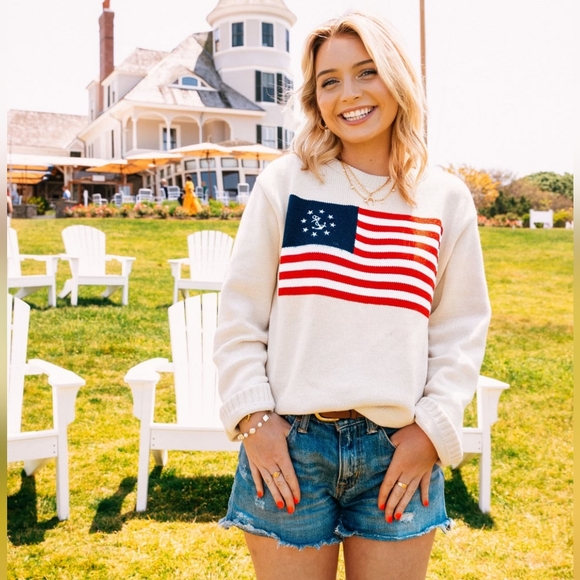 NWOT Kiel James Patrick American Yacht Sweater Cream XS - Picture 4 of 11